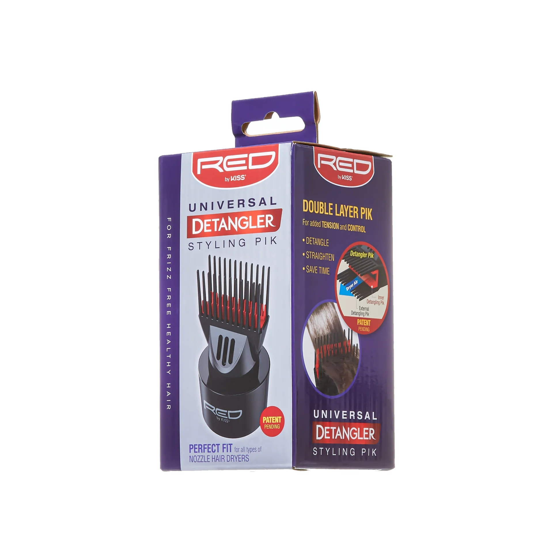 RED by KISS Universal Detangling Blow Dryer Hair Styling Pik - Image 6