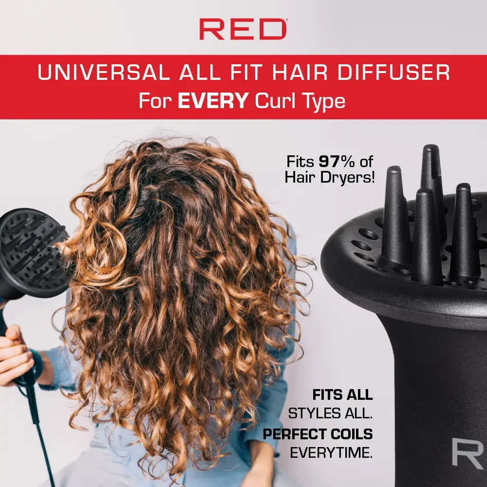RED by KISS Universal Hair Diffuser for All Dryers – Fast Drying & Long-Lasting Curls - Image 4