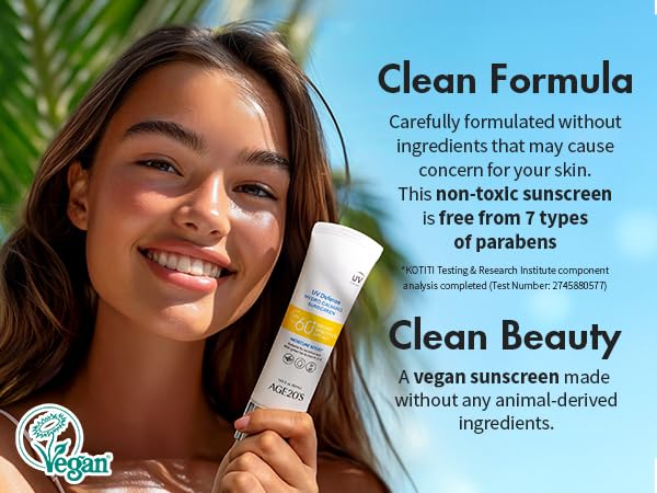 AGE20's UV Defense Hydro Calming Sunscreen SPF 60+ Vegan Daily Moisturizer & Primer - Image 7