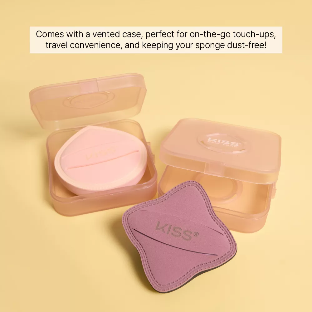 Kiss New York Velvet Cloud Latex Free Wet or Dry Reusable Makeup Sponge Puff For Liquids & Powders - Image 11