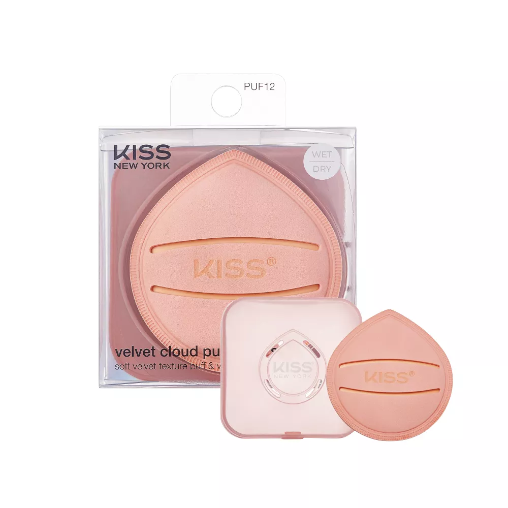 Kiss New York Velvet Cloud Latex Free Wet or Dry Reusable Makeup Sponge Puff For Liquids & Powders - Image 19