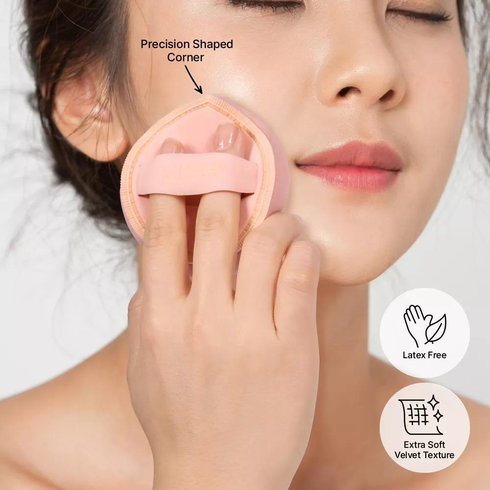Kiss New York Velvet Cloud Latex Free Wet or Dry Reusable Makeup Sponge Puff For Liquids & Powders - Image 20