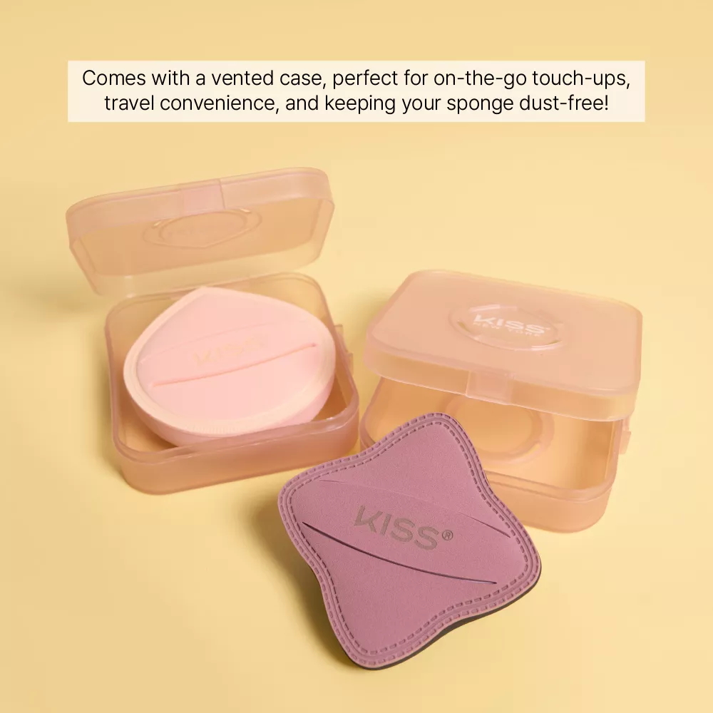 Kiss New York Velvet Cloud Latex Free Wet or Dry Reusable Makeup Sponge Puff For Liquids & Powders - Image 5