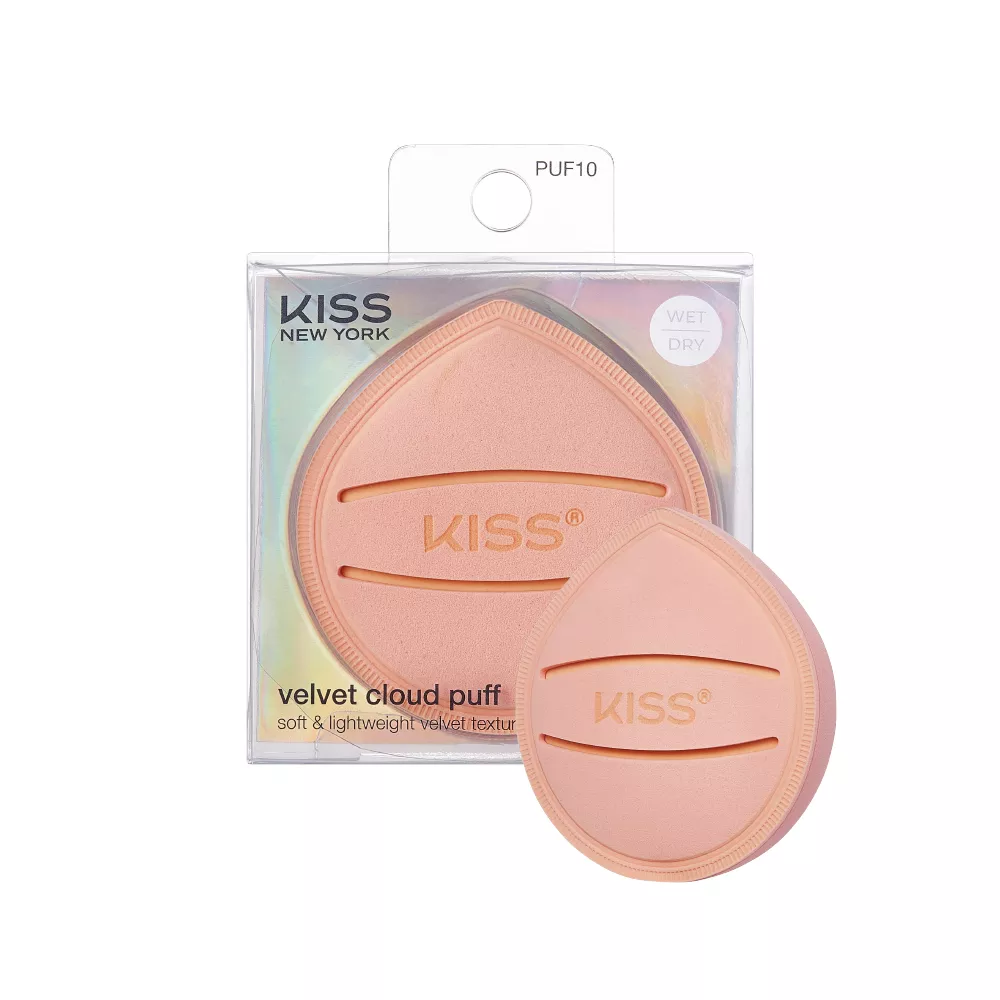 Kiss New York Velvet Cloud Latex Free Wet or Dry Reusable Makeup Sponge Puff For Liquids & Powders - Image 7