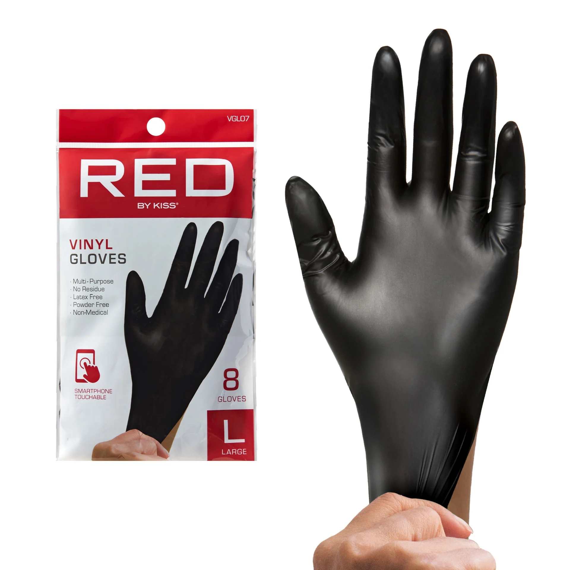 RED by KISS Vinyl Gloves (8pcs) - Image 13