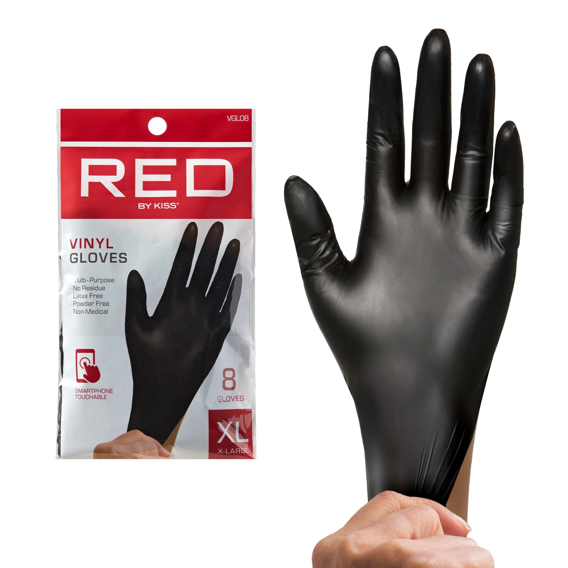 RED by KISS Vinyl Gloves (8pcs) - Image 19