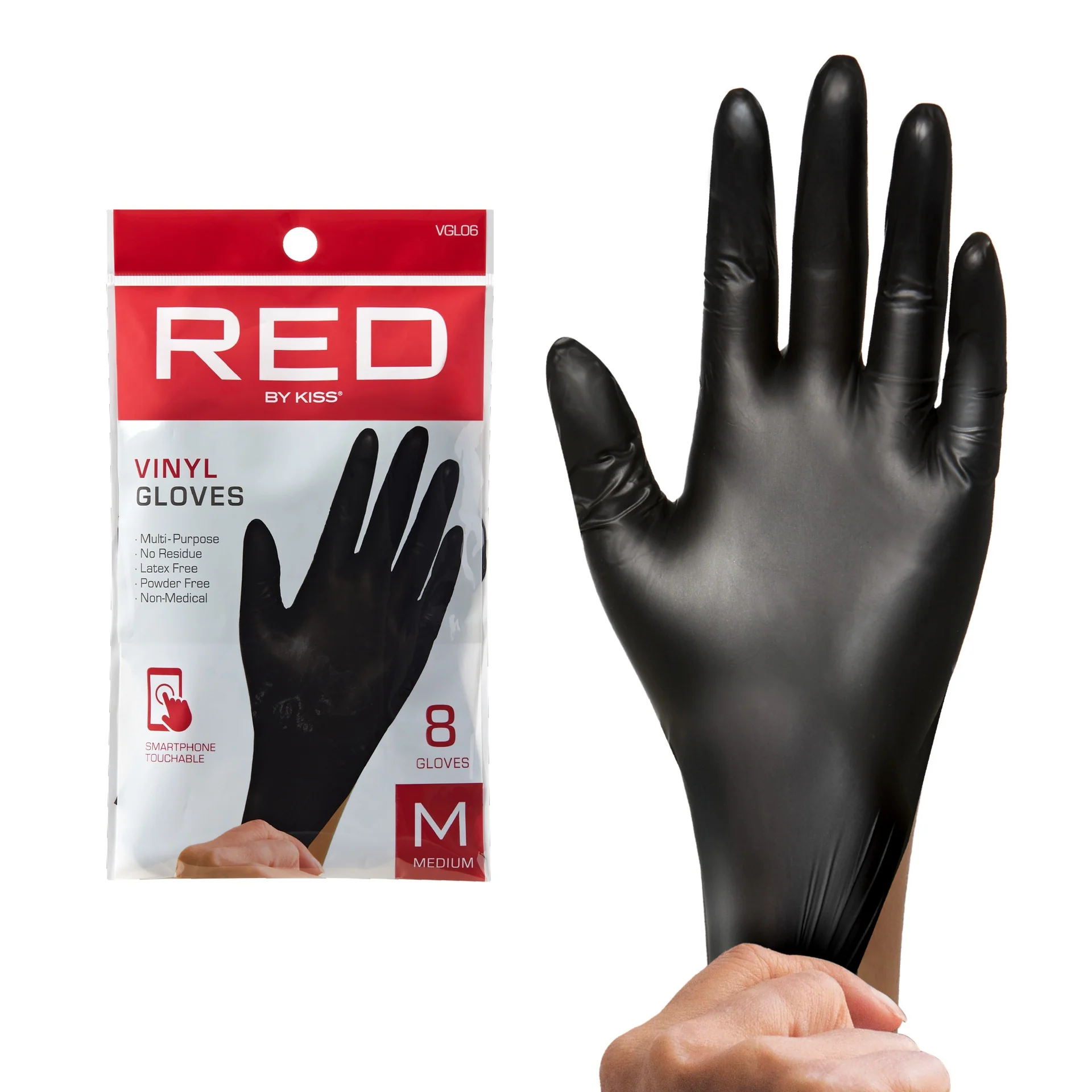 RED by KISS Vinyl Gloves (8pcs) - Image 7