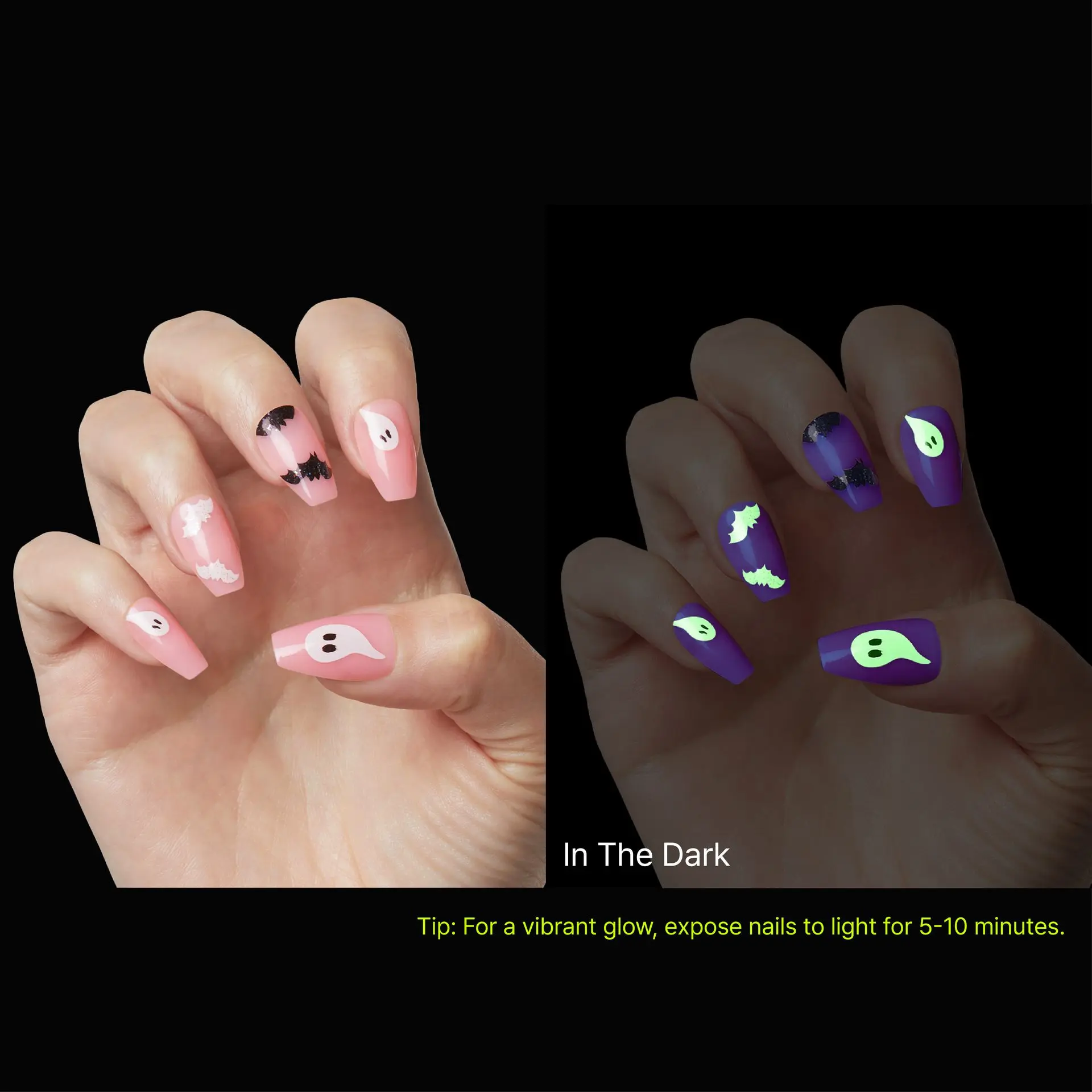 KISS Voguish Glow In The Dark Halloween Glue-On Nails - Image 11