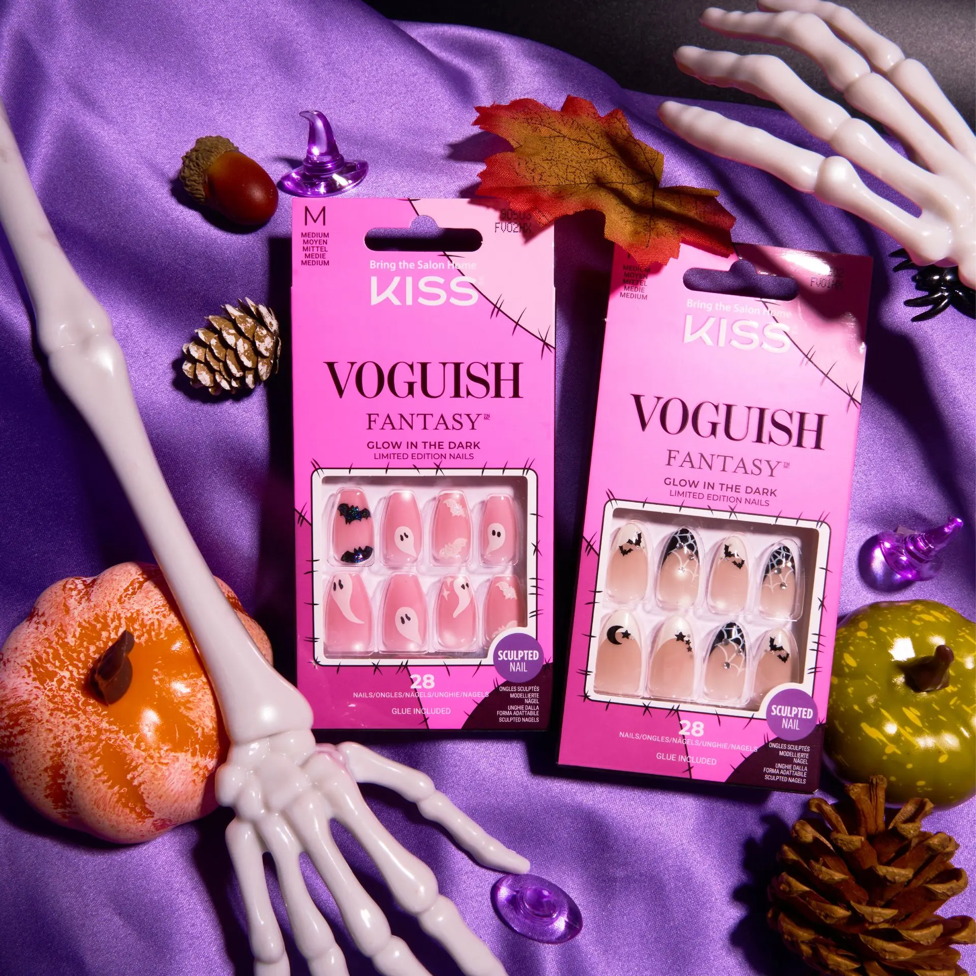 KISS Voguish Glow In The Dark Halloween Glue-On Nails - Image 12