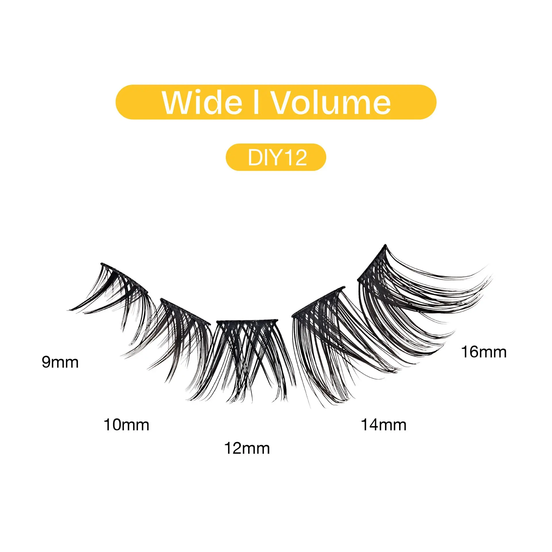 Broadway Volume DIY Cluster Lashes - Full, Fluffy Lash Extensions (56-112pcs) - Image 11