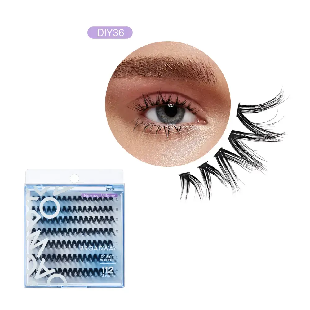 Broadway Volume DIY Cluster Lashes - Full, Fluffy Lash Extensions (56-112pcs) - Image 124