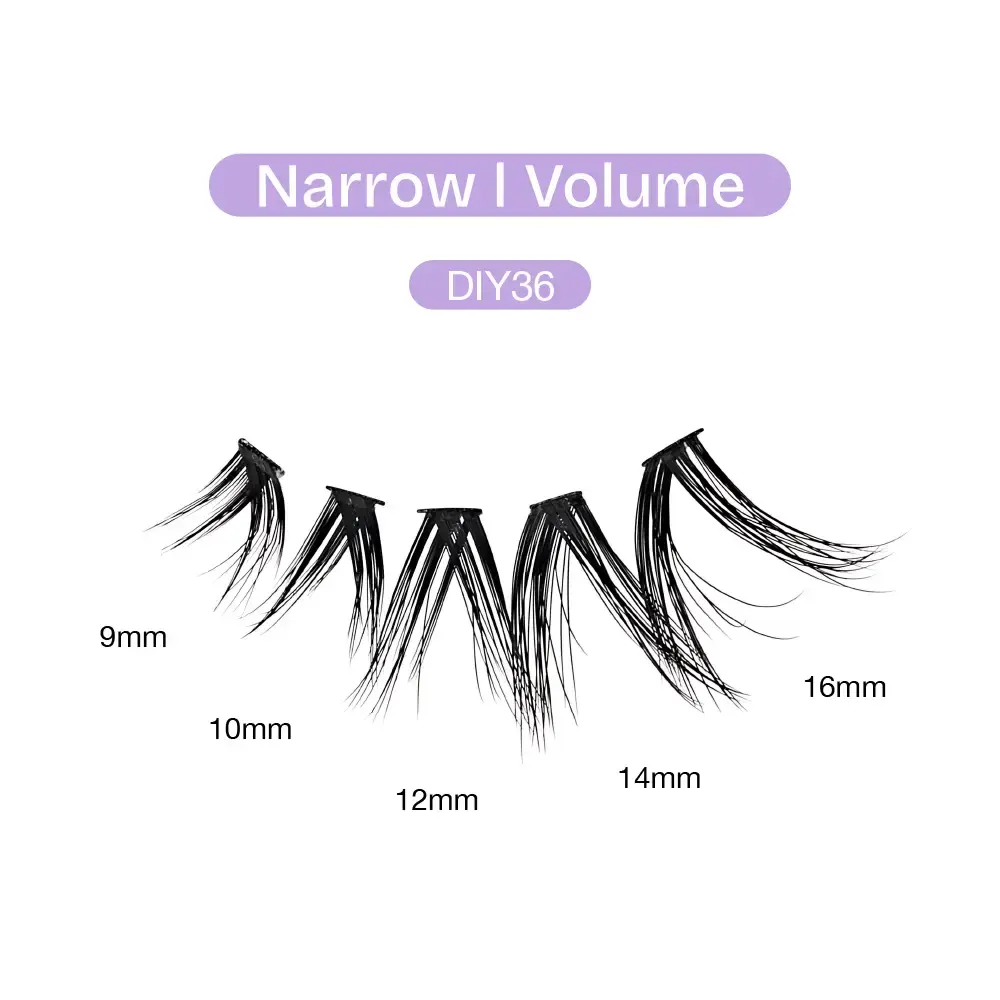 Broadway Volume DIY Cluster Lashes - Full, Fluffy Lash Extensions (56-112pcs) - Image 125