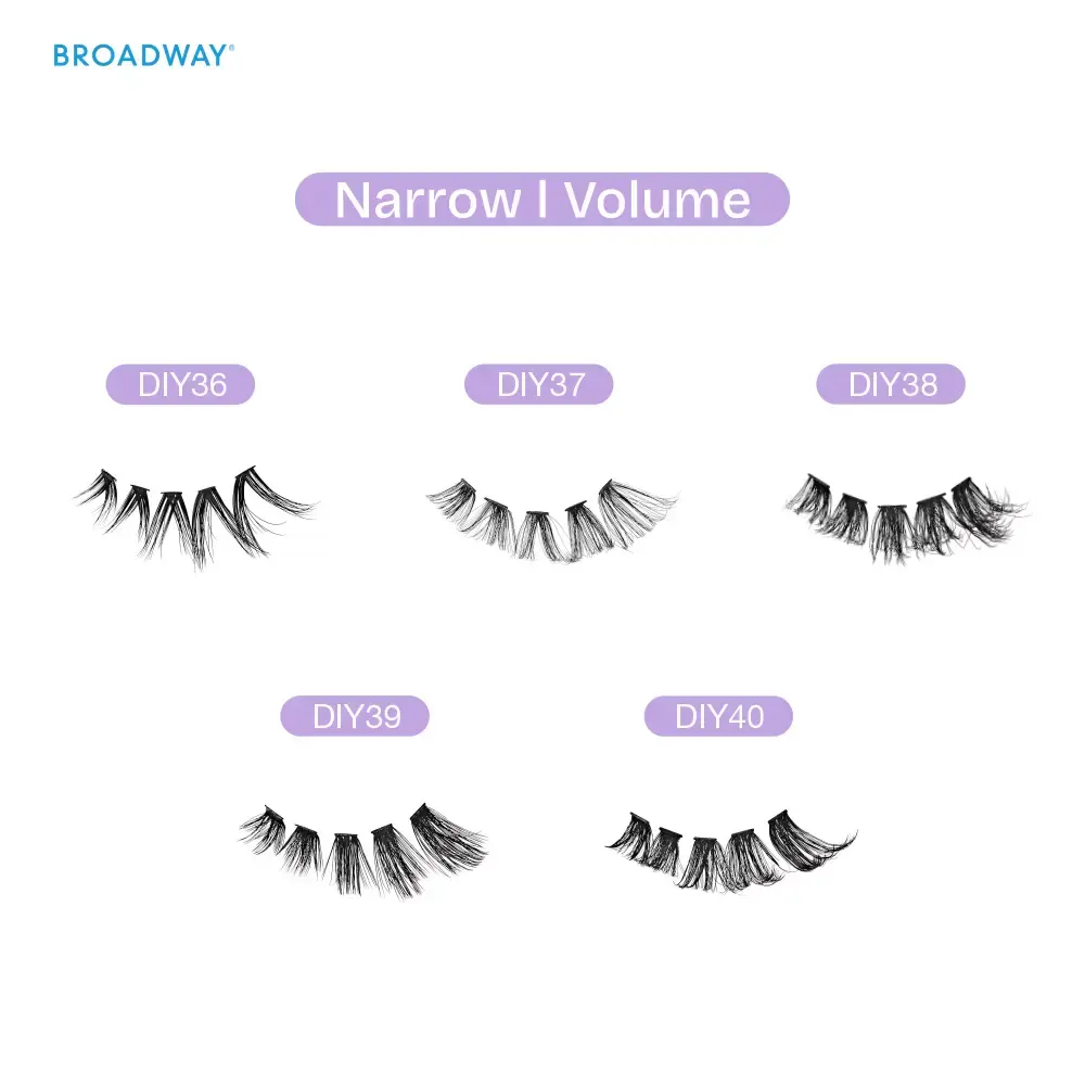 Broadway Volume DIY Cluster Lashes - Full, Fluffy Lash Extensions (56-112pcs) - Image 126