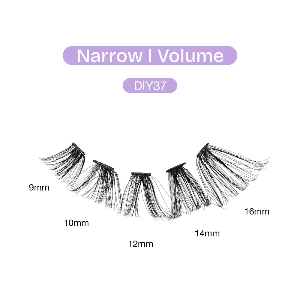 Broadway Volume DIY Cluster Lashes - Full, Fluffy Lash Extensions (56-112pcs) - Image 132