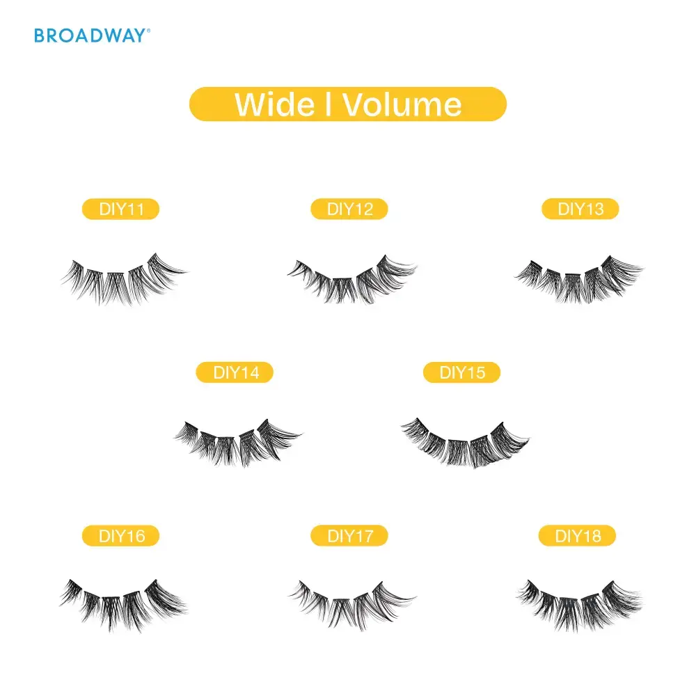 Broadway Volume DIY Cluster Lashes - Full, Fluffy Lash Extensions (56-112pcs) - Image 68