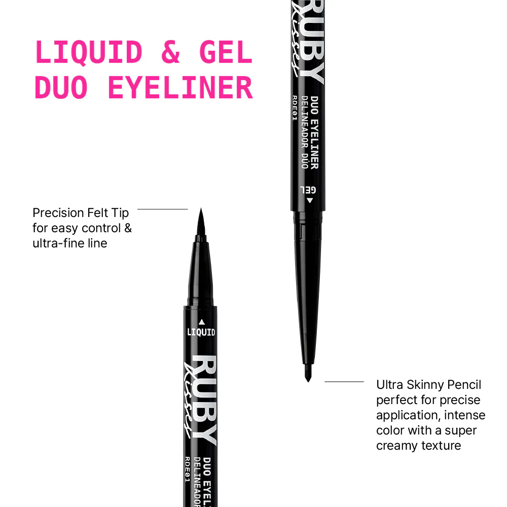 Ruby Kisses Waterproof Liquid & Gel Duo Eyeliner - Image 4