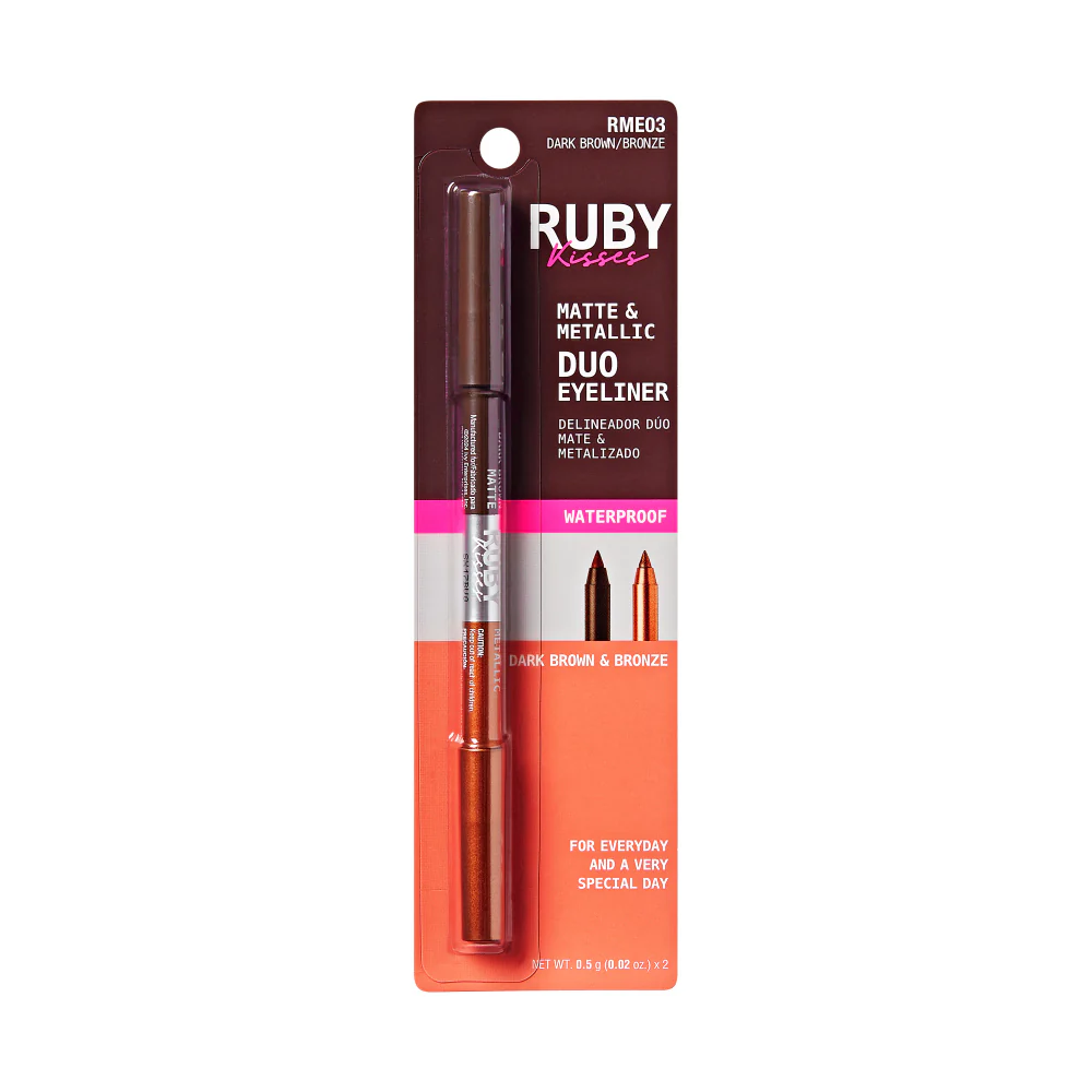 Ruby Kisses Waterproof Matte & Metallic Duo Eyeliner - Image 11