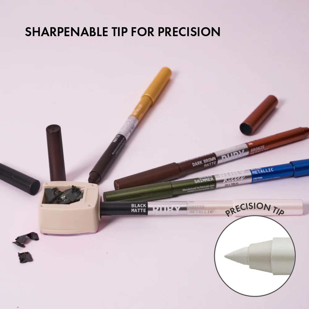 Ruby Kisses Waterproof Matte & Metallic Duo Eyeliner - Image 21