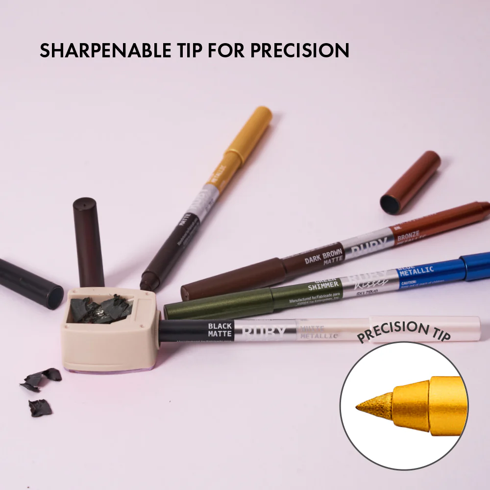Ruby Kisses Waterproof Matte & Metallic Duo Eyeliner - Image 22