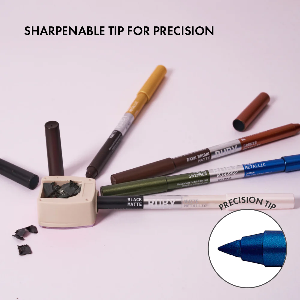 Ruby Kisses Waterproof Matte & Metallic Duo Eyeliner - Image 24