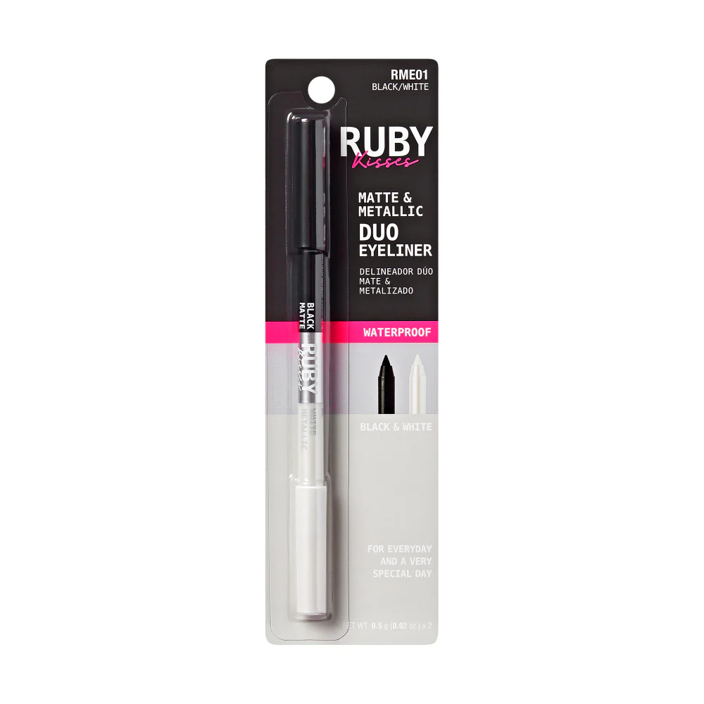 Ruby Kisses Waterproof Matte & Metallic Duo Eyeliner - Image 9