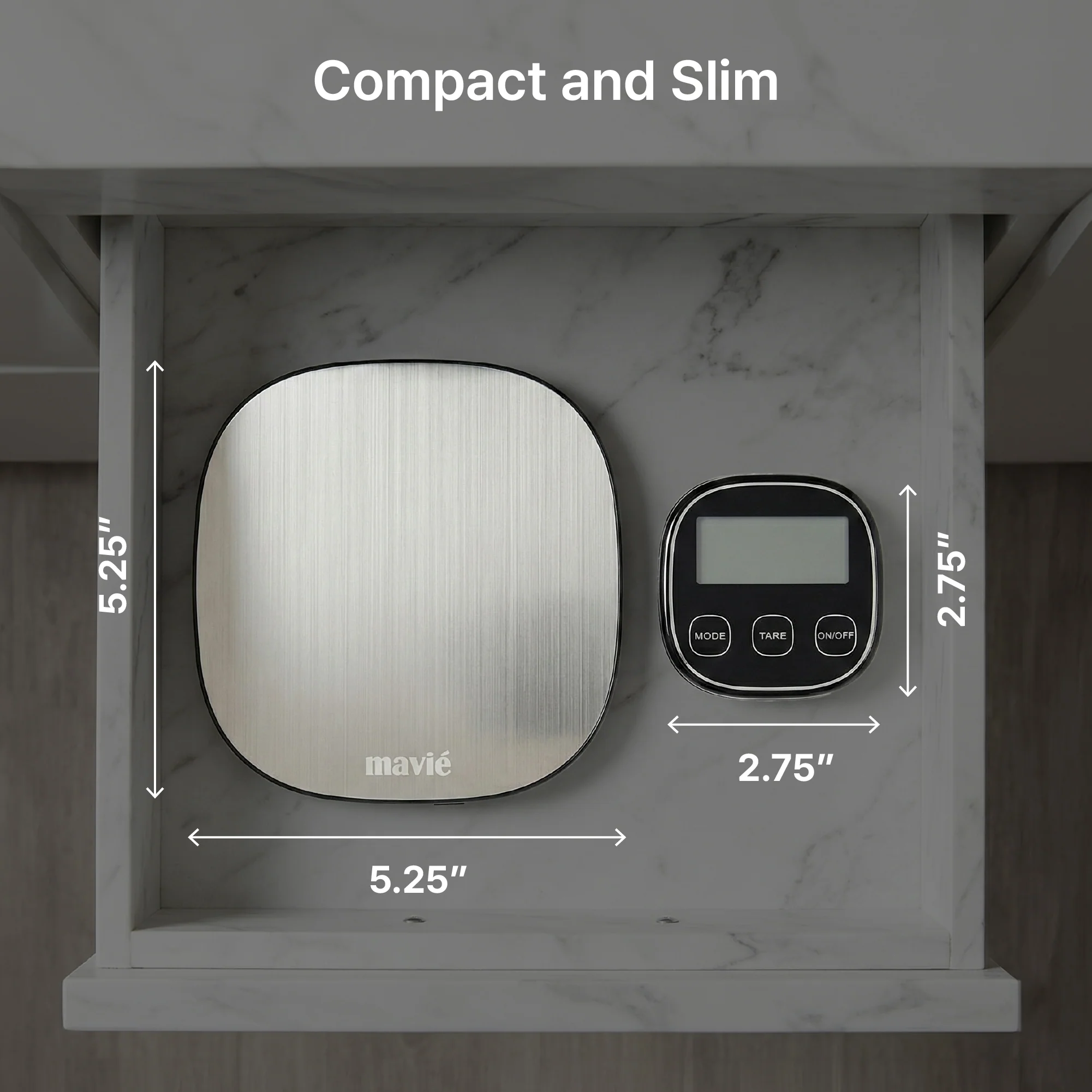 MAVIE Wireless Digital Kitchen Scale with Detachable Magnetic Display – Stainless Steel Food Scale for Baking & Meal Prep - Image 5