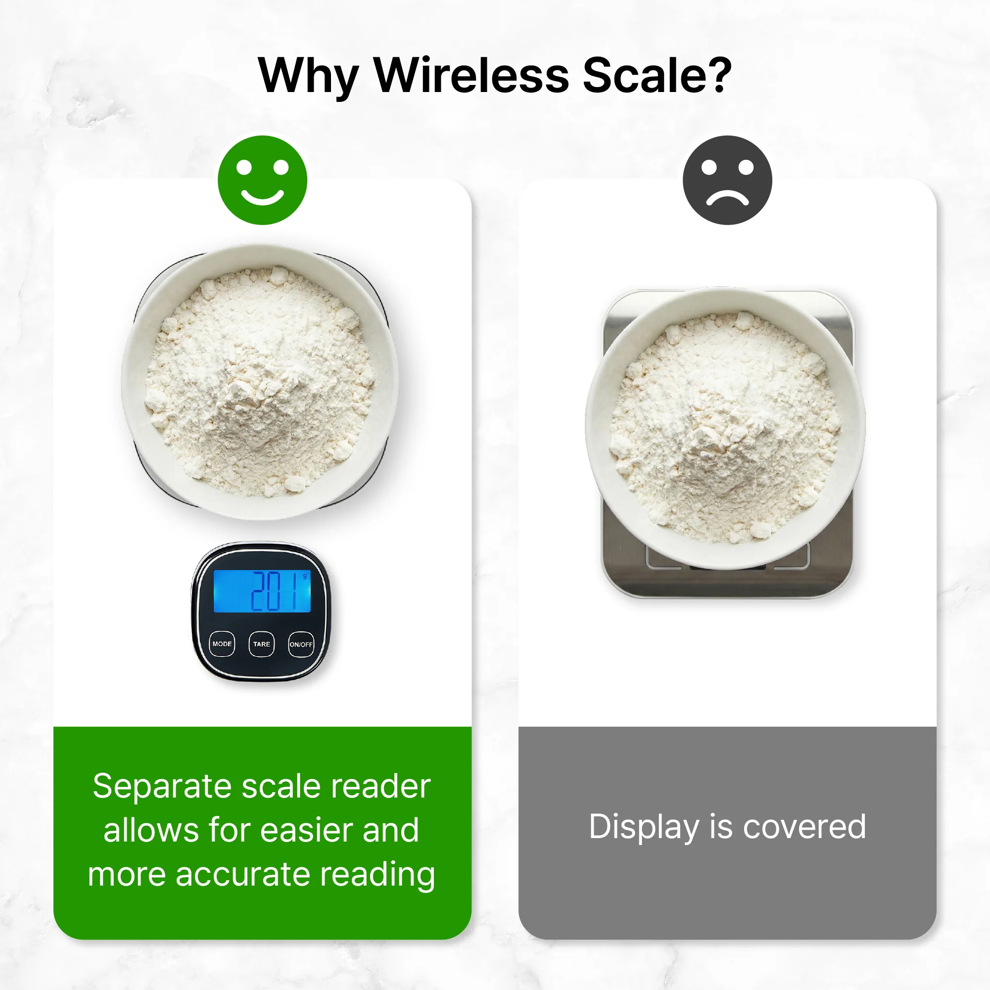 MAVIE Wireless Digital Kitchen Scale with Detachable Magnetic Display – Stainless Steel Food Scale for Baking & Meal Prep - Image 7