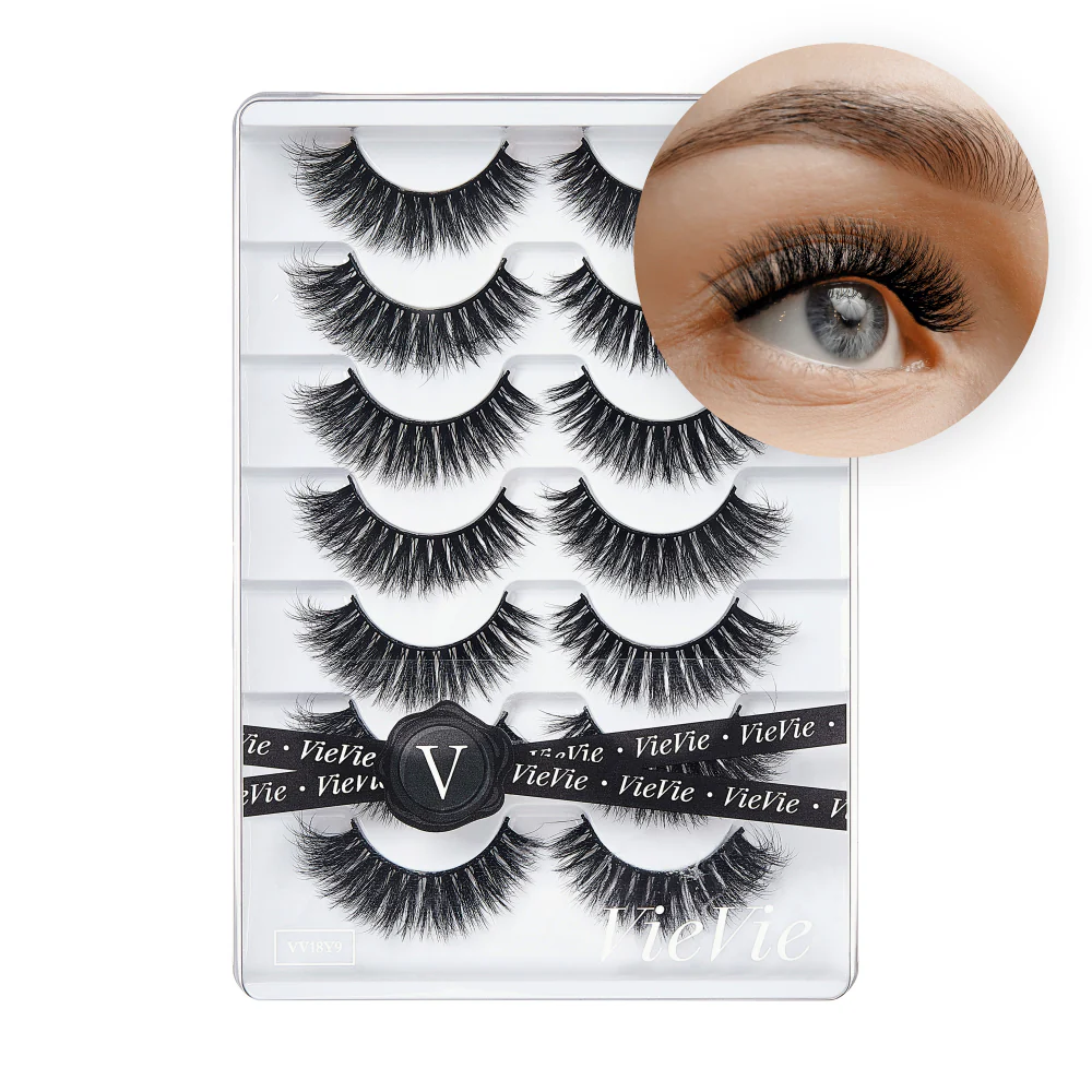 Vie Vie Wispy Faux Mink False Strip Lashes – 7 Pairs - Image 119