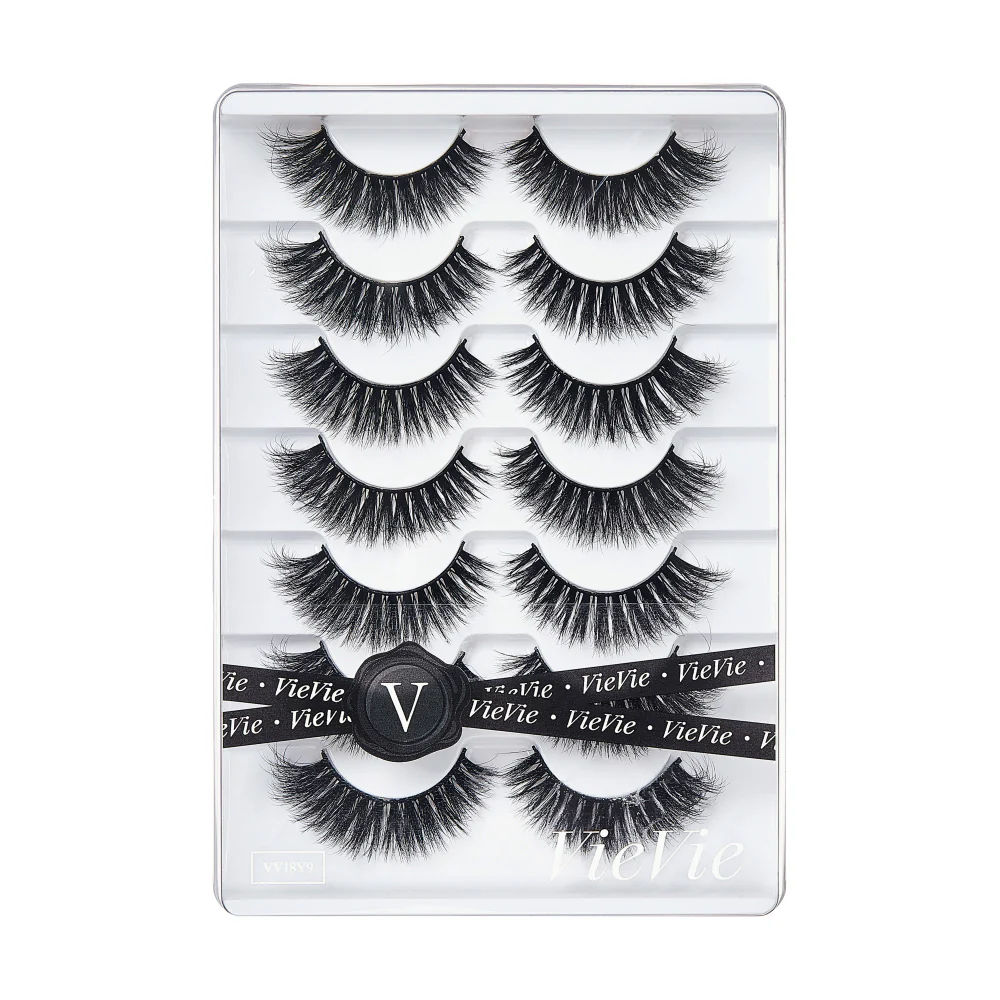 Vie Vie Wispy Faux Mink False Strip Lashes – 7 Pairs - Image 125