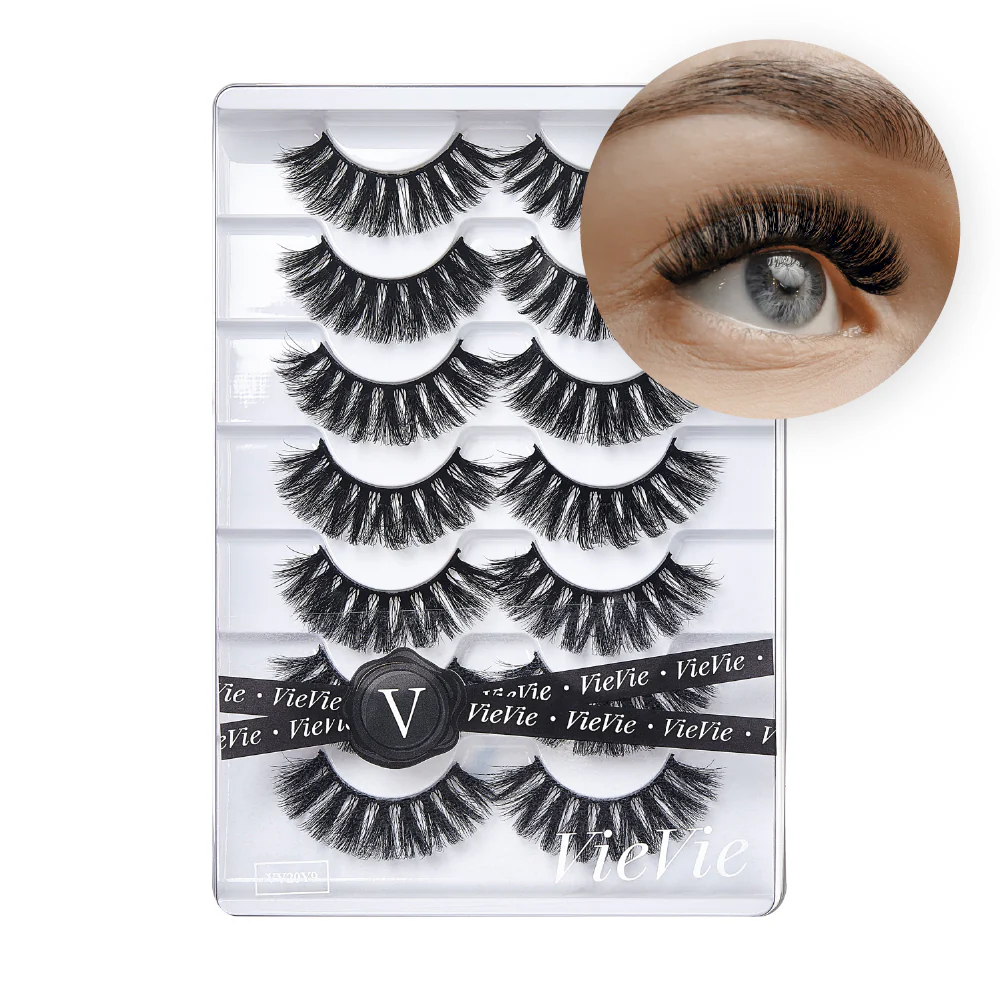 Vie Vie Wispy Faux Mink False Strip Lashes – 7 Pairs - Image 133