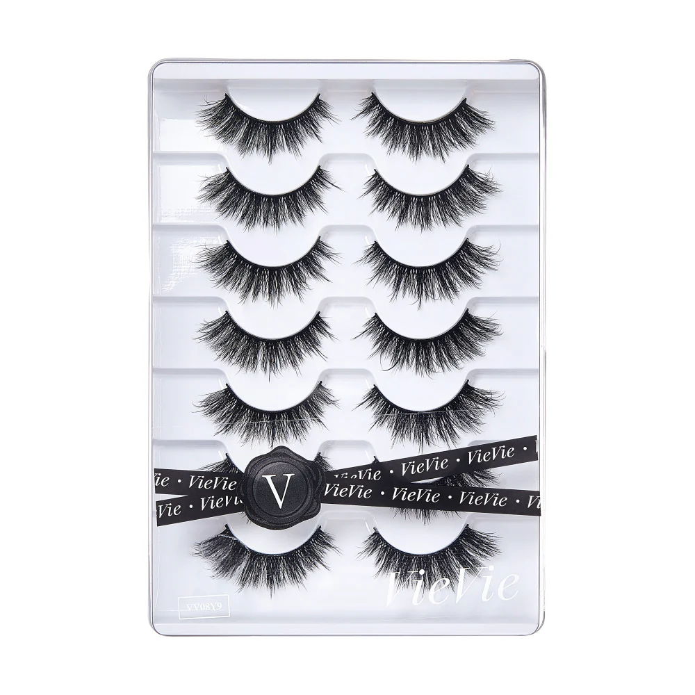 Vie Vie Wispy Faux Mink False Strip Lashes – 7 Pairs - Image 54