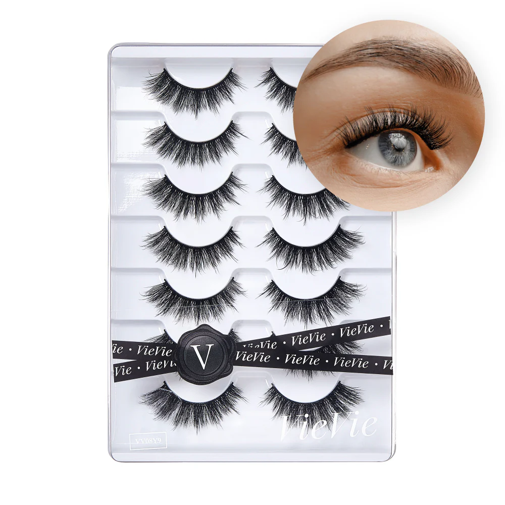 Vie Vie Wispy Faux Mink False Strip Lashes – 7 Pairs - Image 55