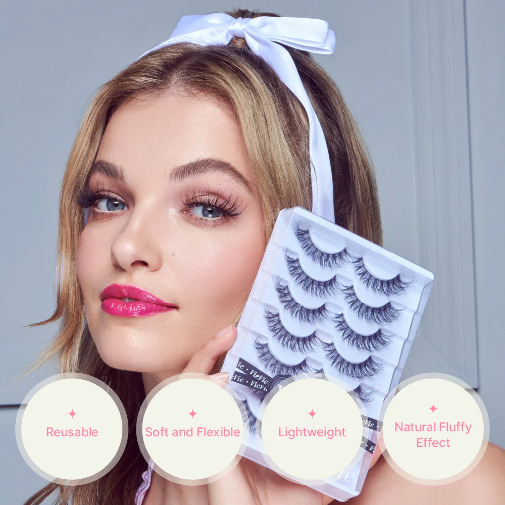 Vie Vie Wispy Faux Mink False Strip Lashes – 7 Pairs - Image 65