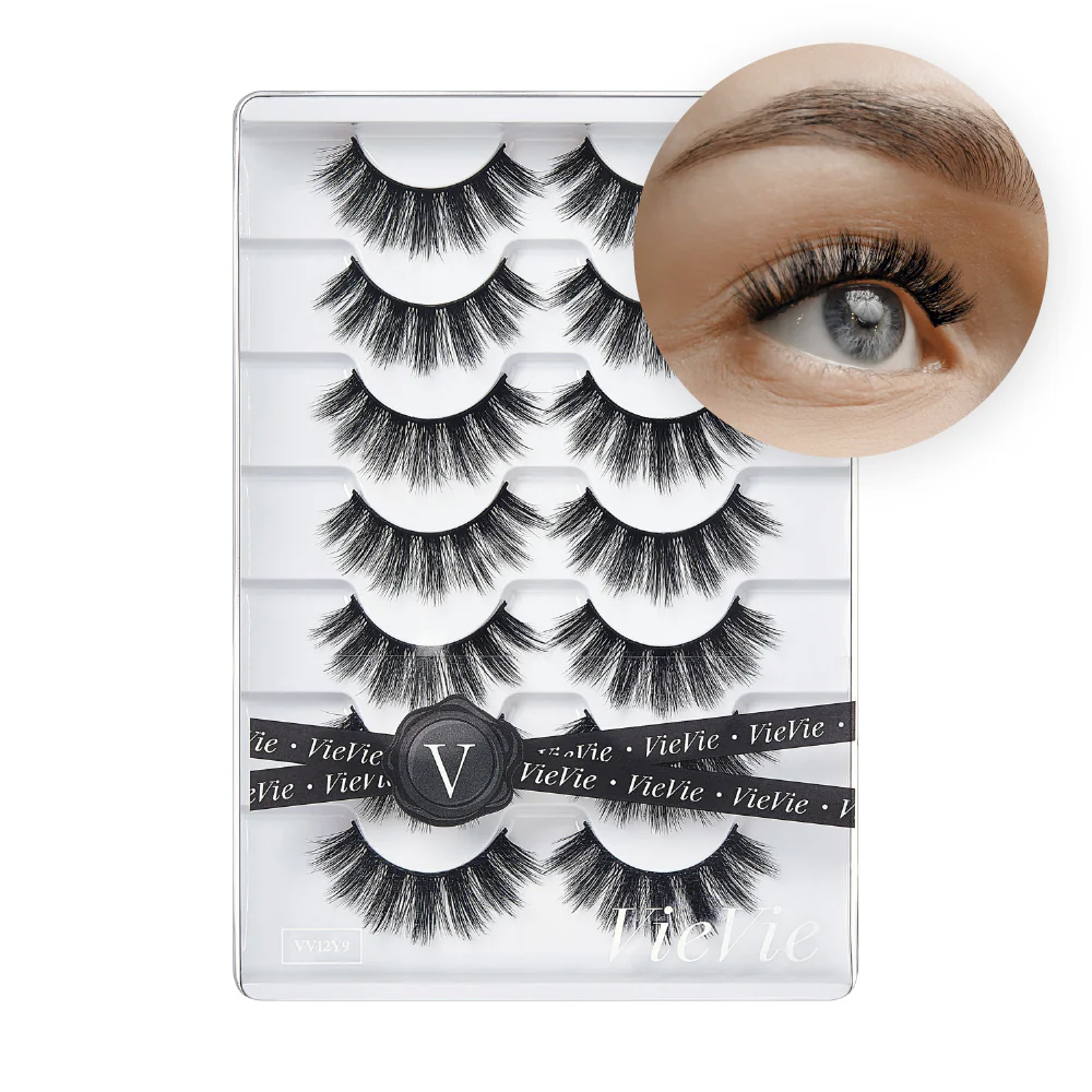 Vie Vie Wispy Faux Mink False Strip Lashes – 7 Pairs - Image 83