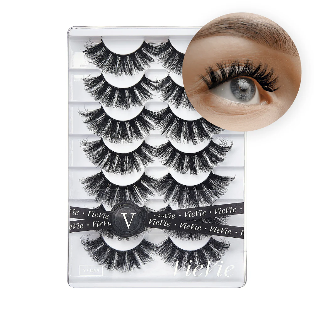 Vie Vie Wispy Faux Mink False Strip Lashes – 7 Pairs - Image 97
