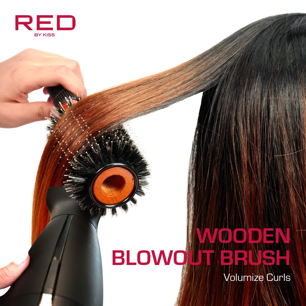 RED by KISS Wooden Round Blowout Brush - Image 14