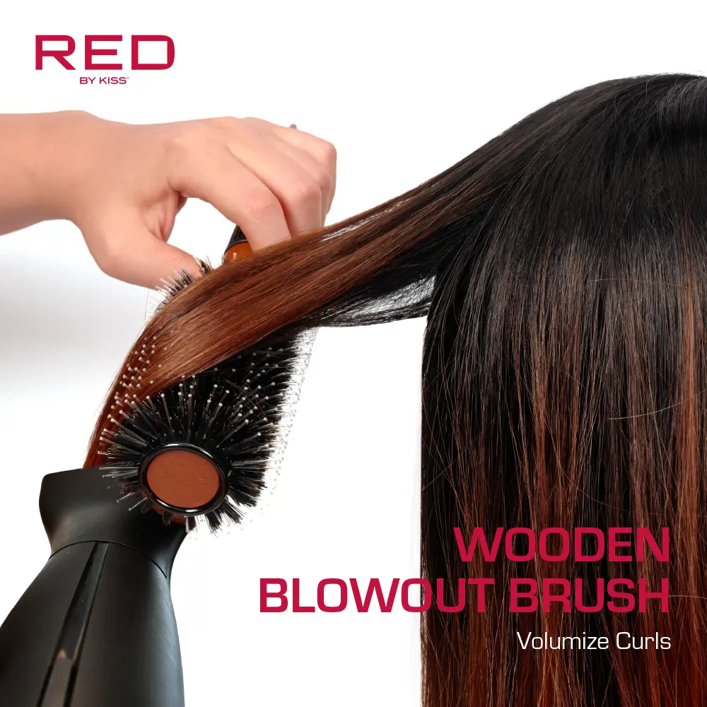 RED by KISS Wooden Round Blowout Brush - Image 8
