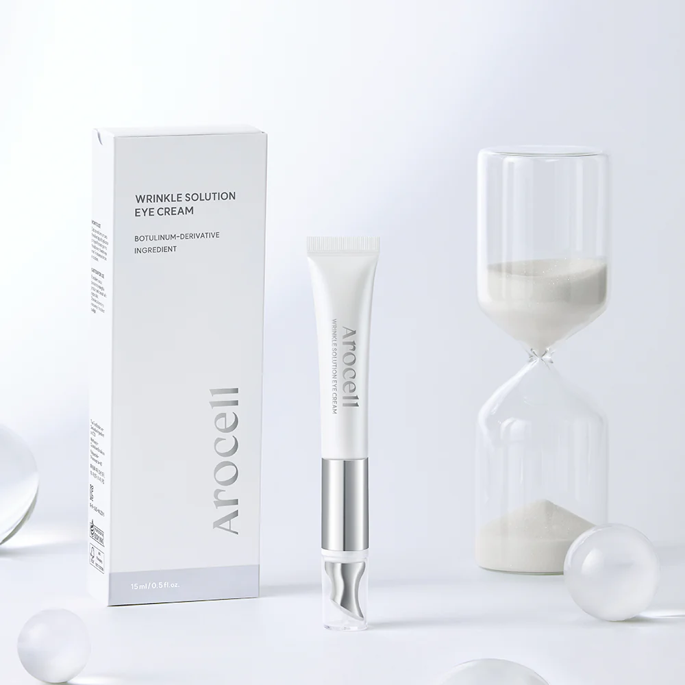 Arocell Wrinkle Solution Eye Cream with Galvanic Applicator – Korean Firming & Brightening Eye Treatment (15ml) - Image 11