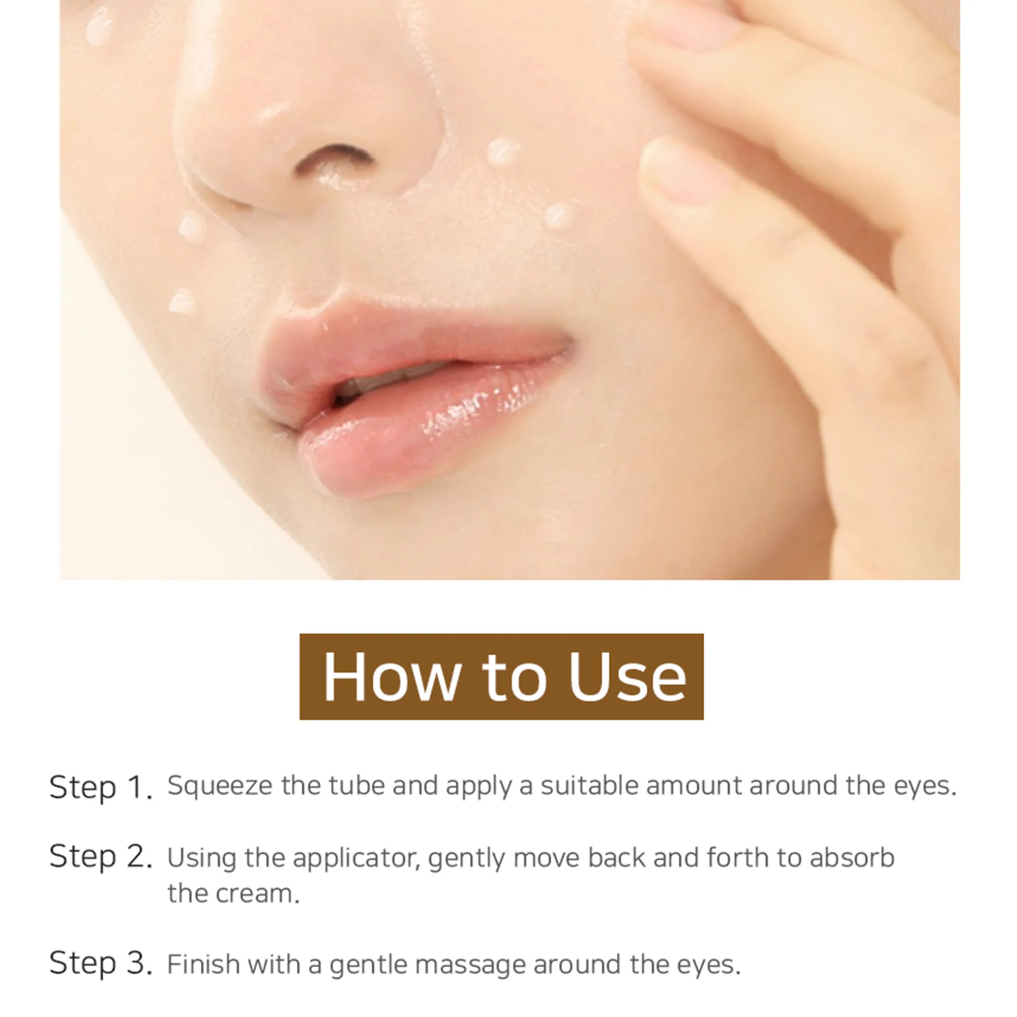 Arocell Wrinkle Solution Eye Cream with Galvanic Applicator – Korean Firming & Brightening Eye Treatment (15ml) - Image 5