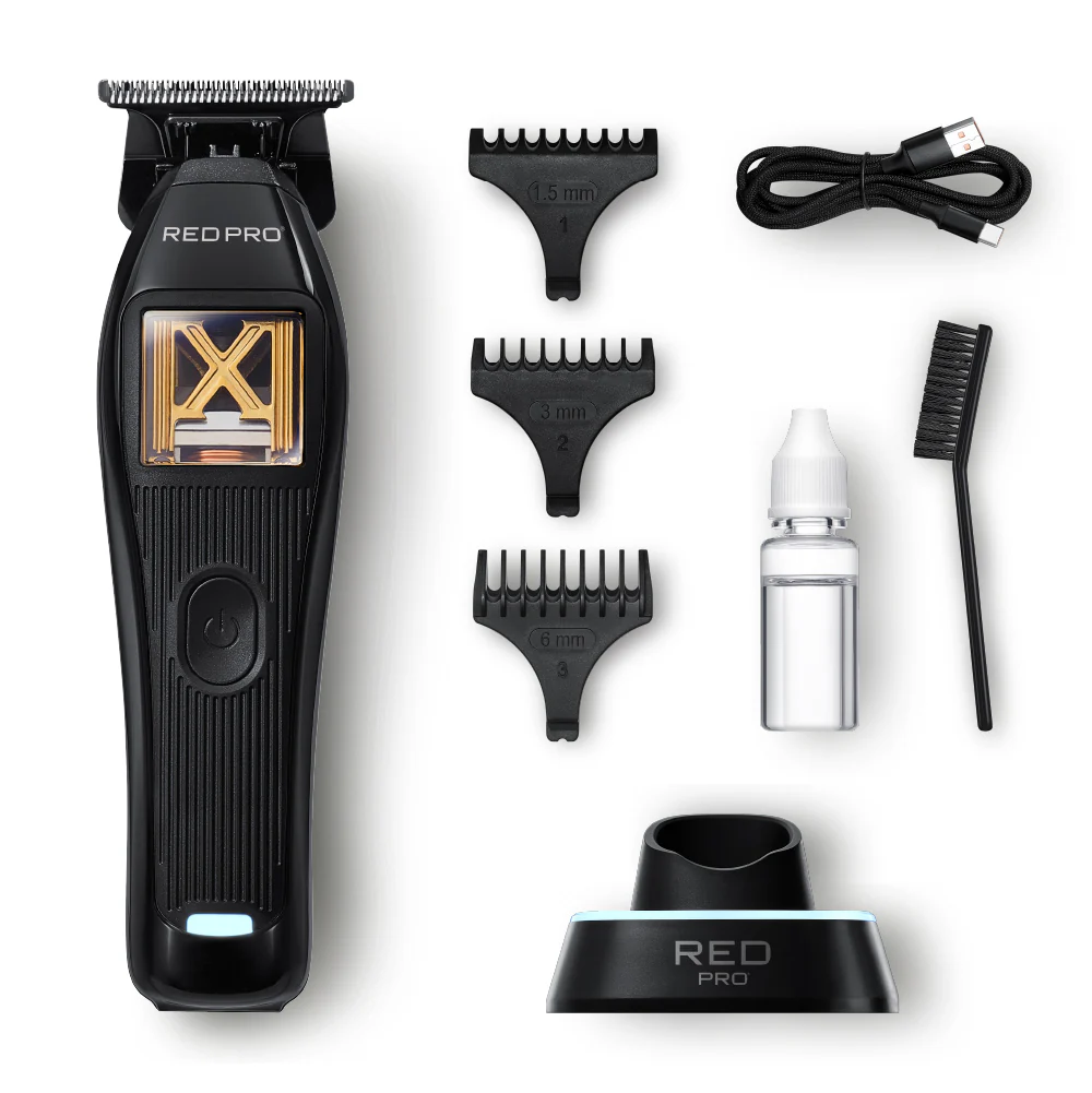 Red PRO X-King Vector Motor Cordless Trimmer - Image 12