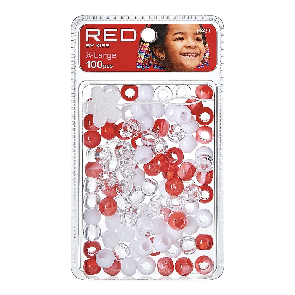 RED by KISS X-Large Hair Beads (100pcs) - Image 6