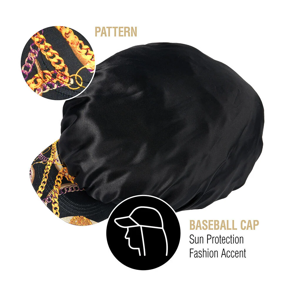 RED by KISS XL Satin Visor Bonnet - Black - Image 3