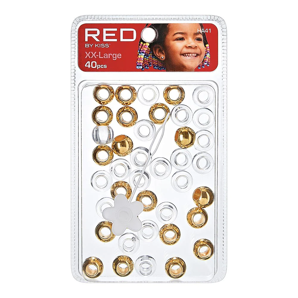 RED by KISS XX-Large Hair Beads (40pcs) - Image 4